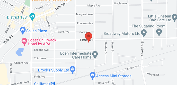 map of 223 46262 FIRST AVENUE